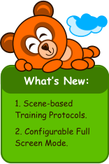 What’s New:   1. Scene-based Training Protocols.  2. Configurable Full Screen Mode.